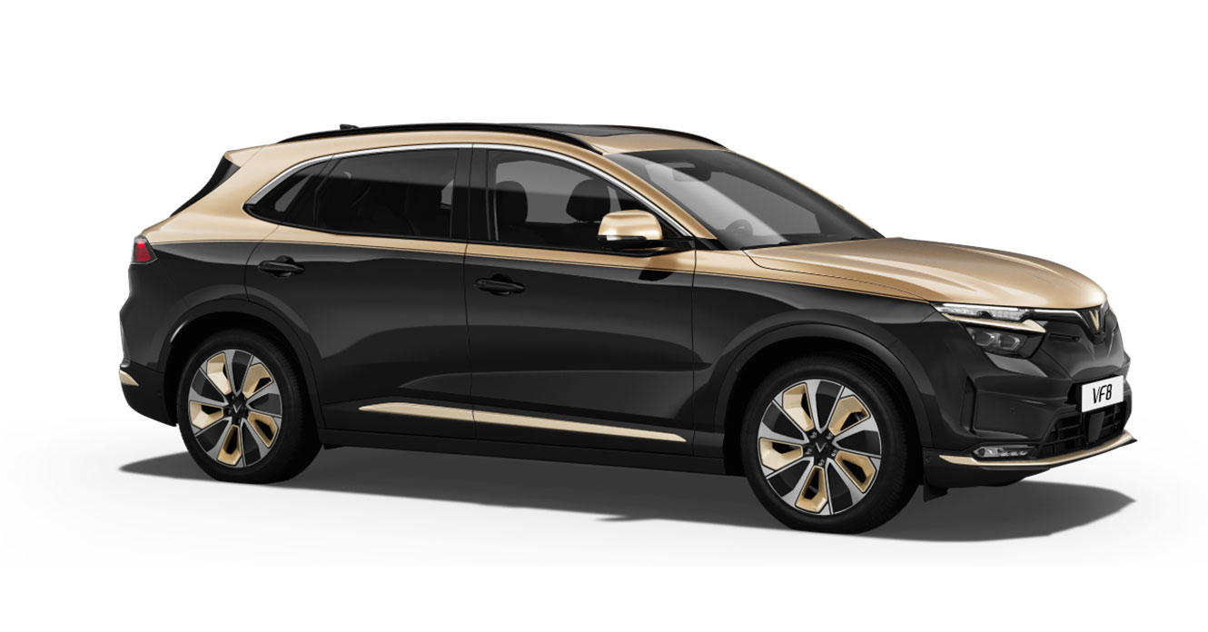 Vinfast VF8 - Màu đen gold